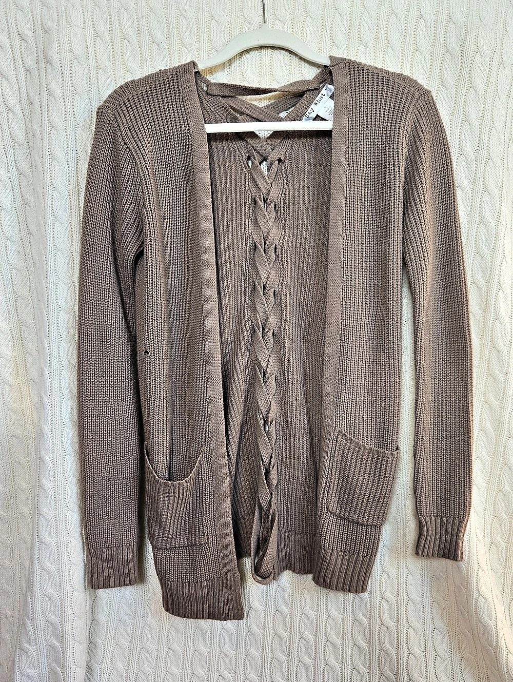 Say What? Women's Knit Cardigan Size Medium